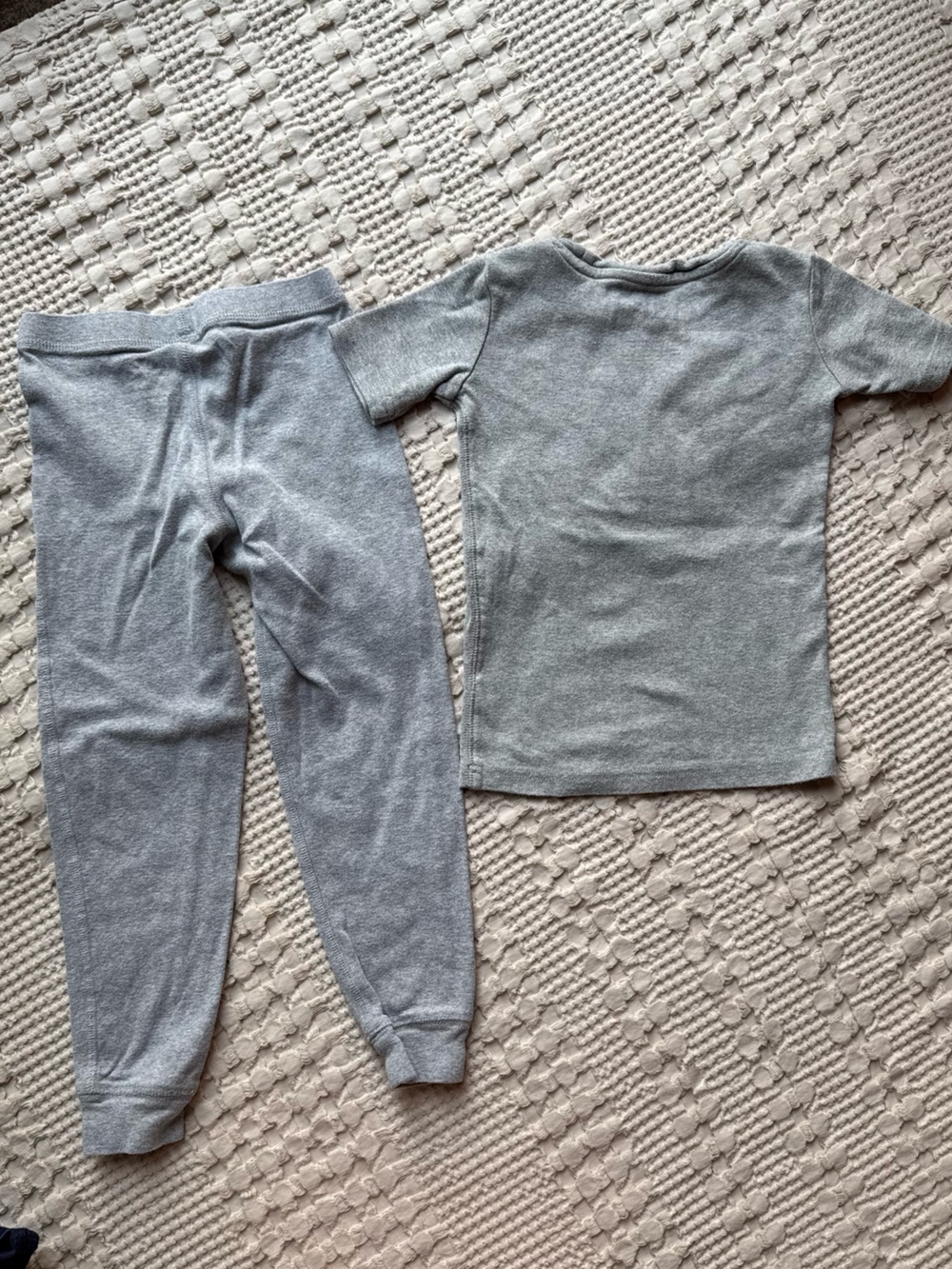 Primary Kids Short Sleeve Pajama Sets - Navy & Gray. 4-5 Years - Picture 5 of 7